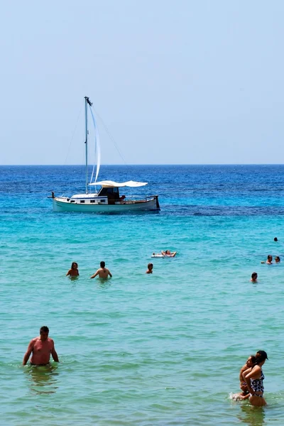 Пляж Ибица Лицензионные Стоковые Изображения