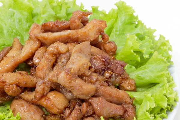 Warme Fleischgerichte Set 16 / 16 - Thai Styple, frittiertes Schweinefleisch — Stockfoto