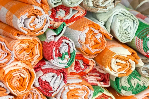Colorful asian fabric loincloth — Stock Photo, Image