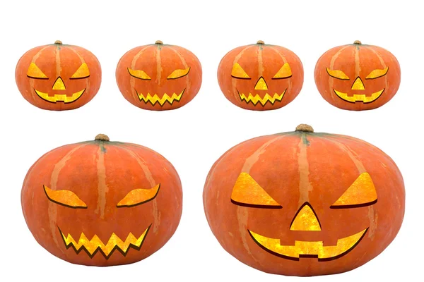 Halloween pumpkin set — Stock Photo, Image