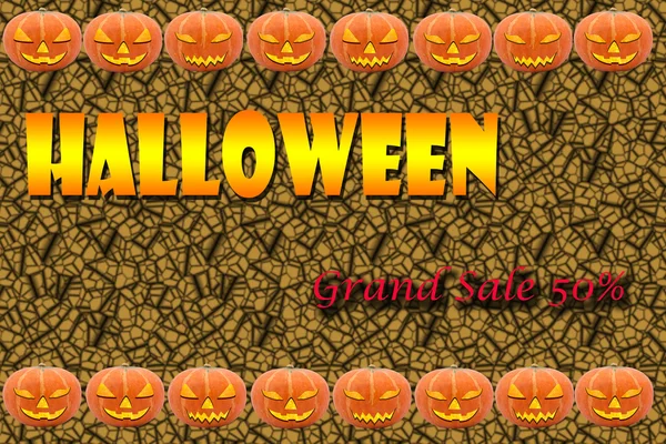 Halloween Pumpkins, background — Stock Photo, Image
