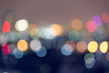 alacakaranlık arka plan üzerinde bokeh ışık fotoğraf