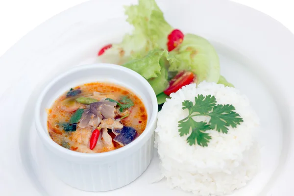 Brown Spotted Groupe Tom Yam (Thai cuisine), fish — Stock Photo, Image