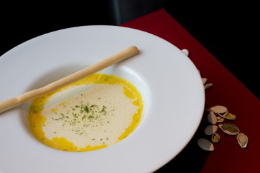 Balkabağı çorbası.