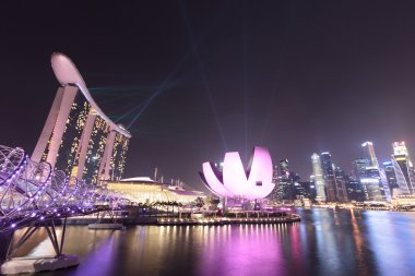 Singapur - 1 Mart: marina bay sands, 1 Mart 2014, singap,