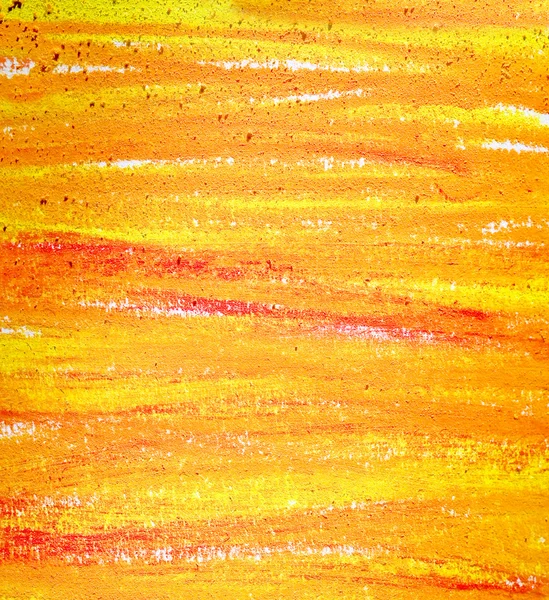 Laranja - amarelo abstrato pintado à mão textura de fundo — Fotografia de Stock