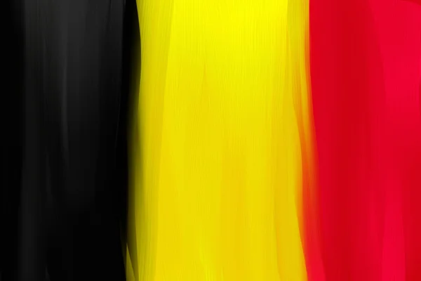 Bélgica bandera nacional pintada a mano — Foto de Stock