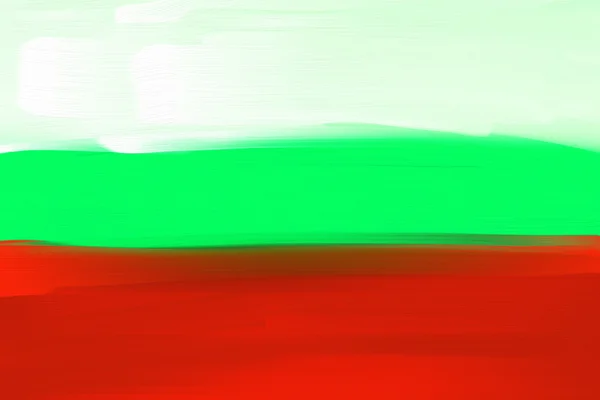 Bulgaria bandiera nazionale dipinta a mano — Foto Stock