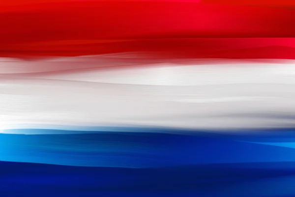 Nederland handgeschilderde nationale vlag — Stockfoto