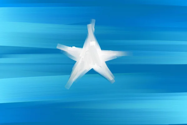 ソマリア国立手描きのフラグ — ストック写真