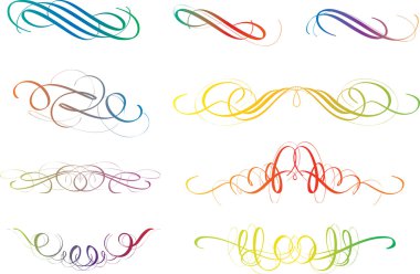 renkli hat elemanları