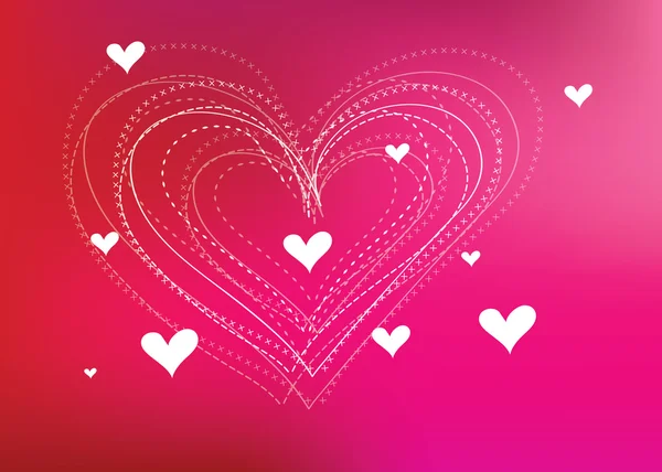 Fondo corazones — Vector de stock