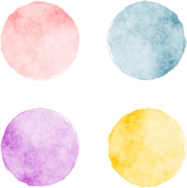 Vector watercolor stains clipart