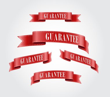 kırmızı parlak ipek kurdele garanti Etiketler koleksiyonu