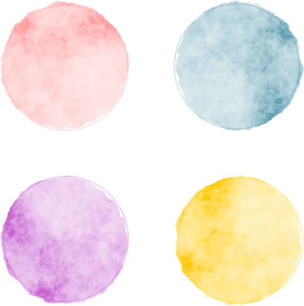 Vector watercolor stains — Stock Vector