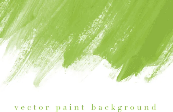 Groene vector abstracte handgeschilderde aquarel daub achtergrond — Stockvector