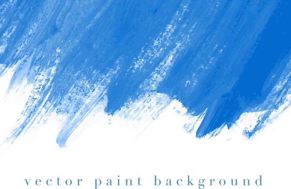 Azul vetor abstrato pintado à mão aquarela daub fundo — Vetor de Stock