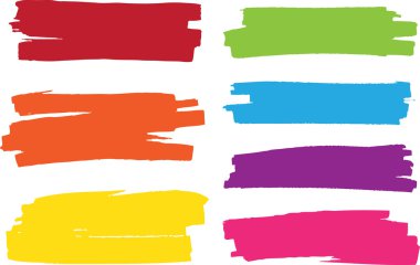 Gökkuşağı vektör fırça vuruşlarını toplama