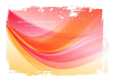 sıcak vektör pürüzsüz modern dalgalı arka grungy kenarlık