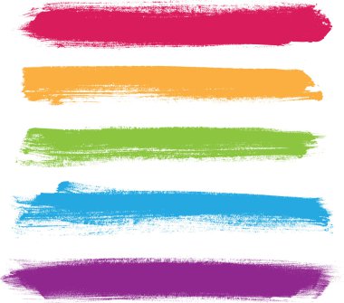Gökkuşağı vektör fırça vuruşlarını toplama