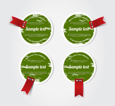 eski vintage vektör Etiketler yuvarlak