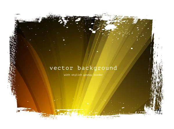 sarı - kahverengi vektör arka plan aşınmış kenarlığı ile