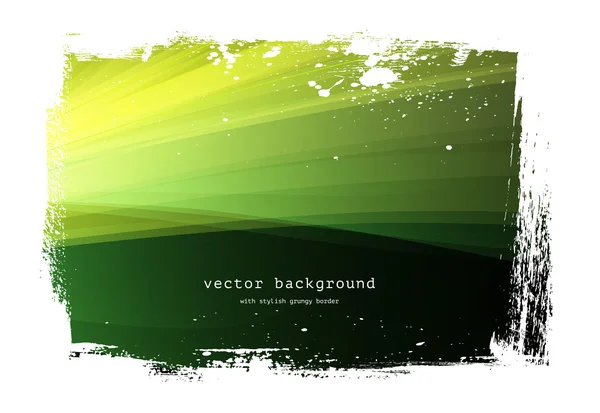 Yeşil vektör pürüzsüz dalgalı arka plan aşınmış kenarlık