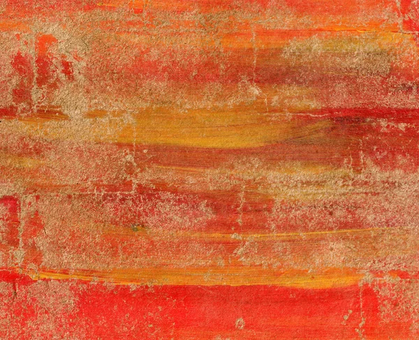 Kırık grungy kırmızı boya arka plan ile kirli eski kağıt — Stok fotoğraf