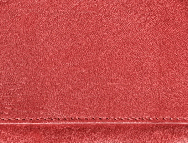 Red leather background texture — Stock Photo, Image