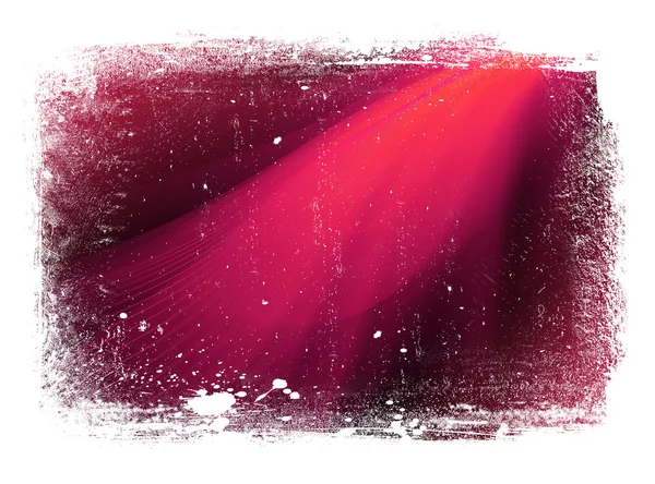赤着用滑らかなビンテージ波状の背景に汚れた境界線 — ストック写真
