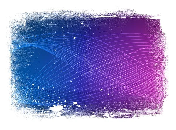 Фиолетовый изношенный гладкий винтажный волновой фон с грандиозной границей — стоковое фото
