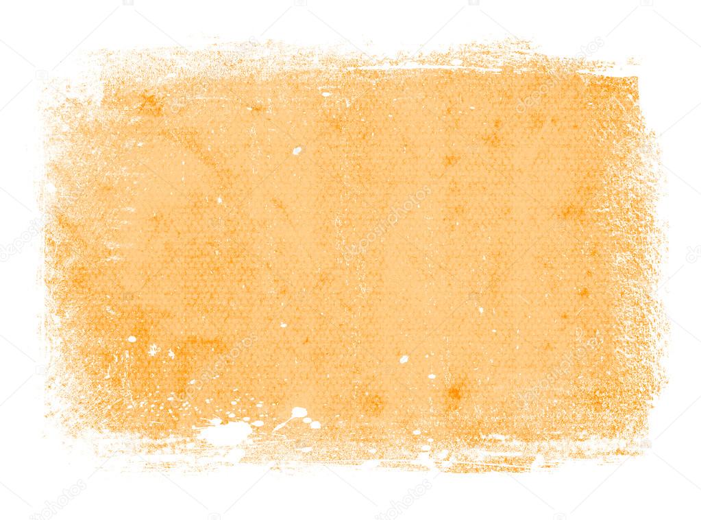 Vintage yellow weathered painted texture with grungy border
