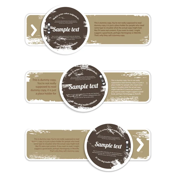 Grungy vintage vector labels — Stock Vector