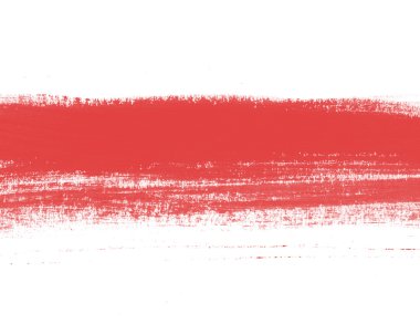 kırmızı el boyalı fırça konturu daub arka plan