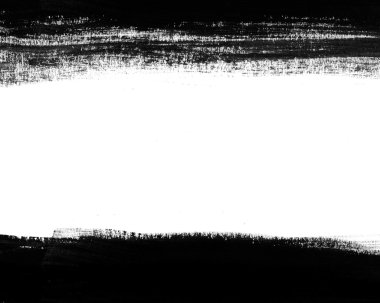 siyah el boyalı fırça konturu daub arka plan