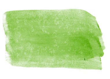 Yeşil el boyalı fırça konturu suluboya arka plan