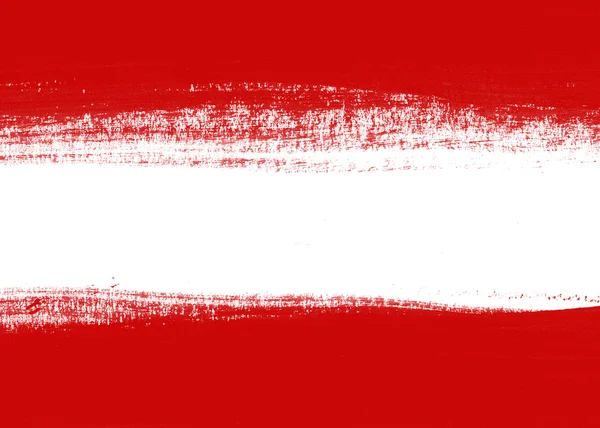 Red hand painted brush stroke daub background — Stock Photo, Image
