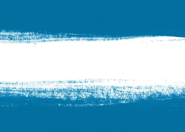 Azul pintado à mão pincel curso daub fundo — Fotografia de Stock