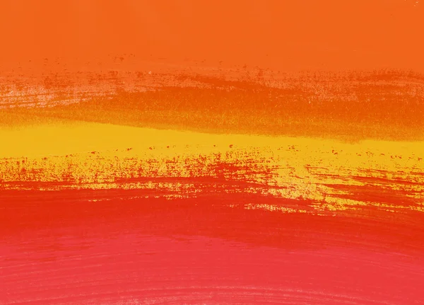 Röd - orange abstrakt handmålade bakgrund — Stockfoto