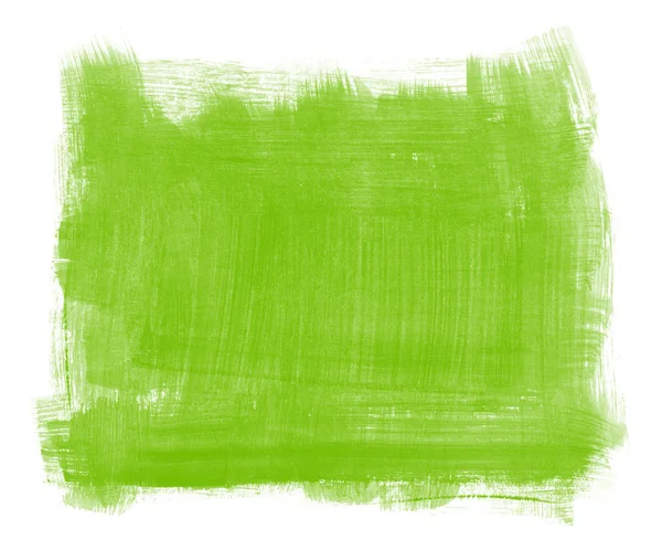 Green abstract hand painted background texture — Stock Photo, Image