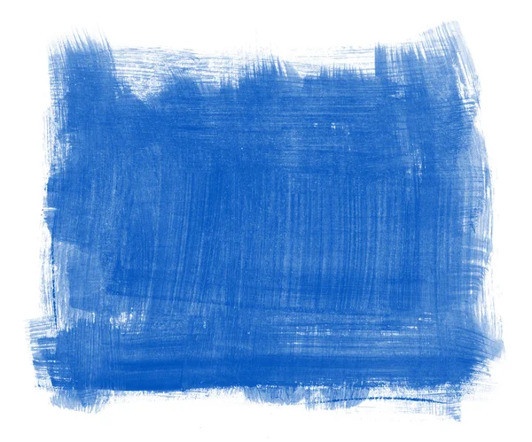 Blå abstrakt handmålade bakgrundsstruktur — Stockfoto