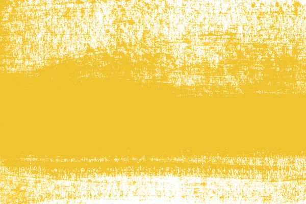 Gelb handgemalter Pinselstrich Hintergrund — Stockfoto