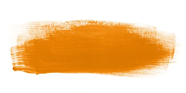 Sarı el fırça konturu daub boyalı — Stok fotoğraf
