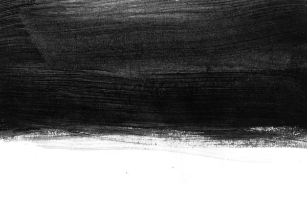 Sfondo pennello dipinto a mano nero — Foto Stock