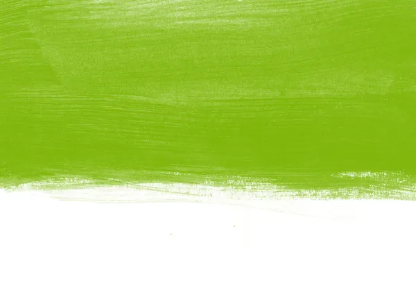 Pincel pintado a mano verde fondo — Foto de Stock