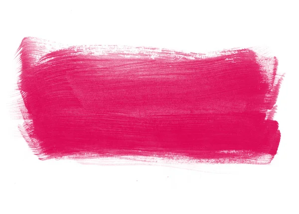 Pink hand painted brush stroke daub background — Stock Photo, Image