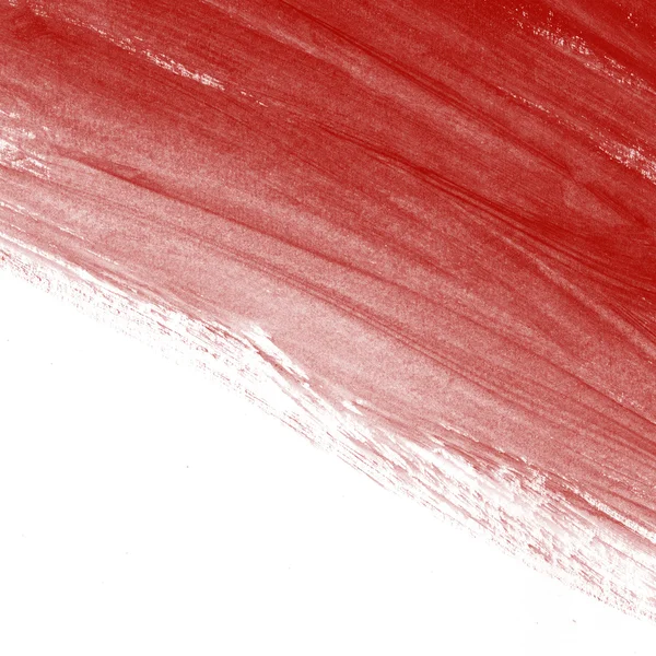 Kırmızı el boyalı fırça konturu arka plan — Stok fotoğraf