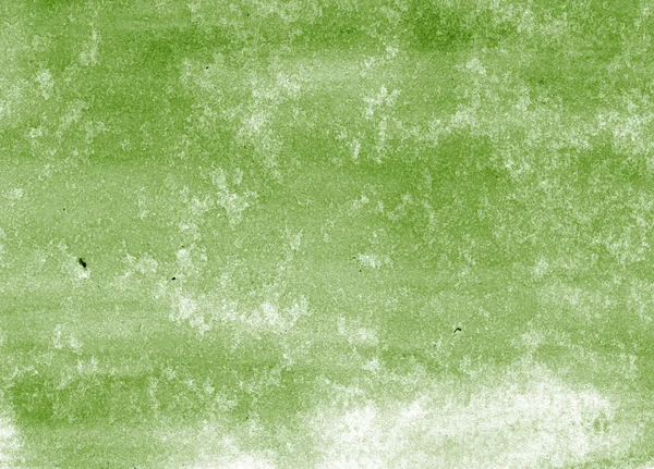 Зеленый ручная роспись акварель — стоковое фото