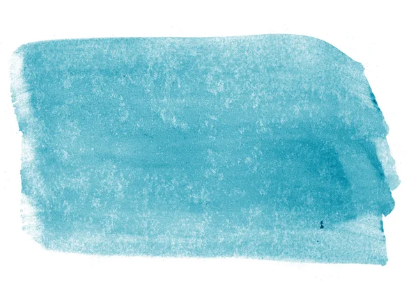 Azul pintado à mão pincel curso aquarela fundo — Fotografia de Stock