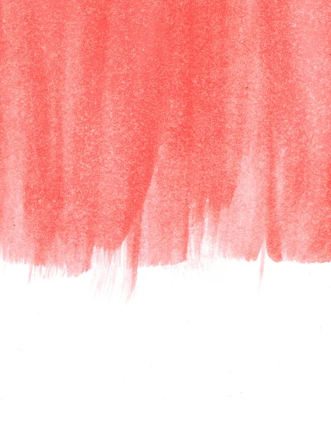 Piros absztrakt kézzel festett akvarell háttér — Stock Fotó